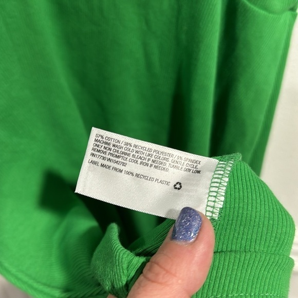 Green skater dress ribbed medium wild fable NEW bodice‎ stretch - Picture 4 of 4